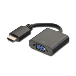 ADP. HDMI A MVGA F, COM AUDIO E ALIMENTACAO,PRETO 25CM