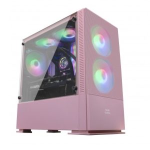 MARS GAMING MCZ PREMIUM, 2X FRGB FAN, WINDOW, MESH, WATERC., PINK