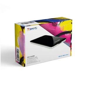 TOOQ - Caixa Externa para disco HDD 2.5P SATA (7mm) a USB 3.1