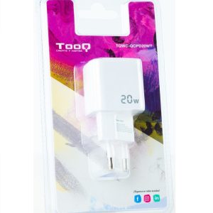Carregador Tooq USB-C/PD 20W + USB-A/QC 20W