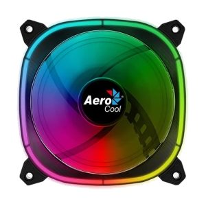 Ventoinha Aerocool Astro 12 OMNI ARGB, Fibra Carbono, Anti-Vibração - 120mm
